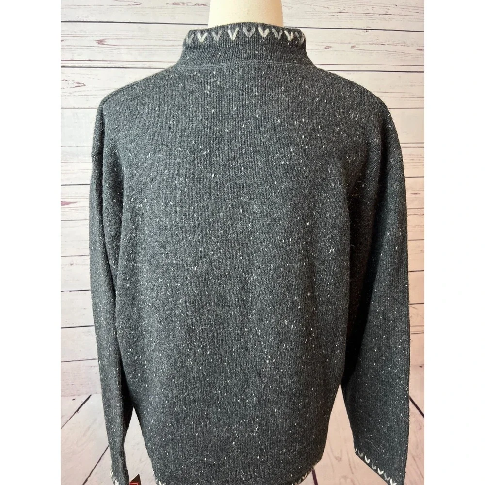 Woolrich Sweater Wool Knit XLP XL Petite Grandpa NWT Chunky Knit Aztec‎ Womens